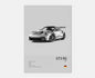 Porsche GT3 RS 992 Cotton Canvas Poster (white)