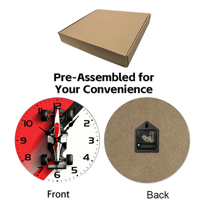 Formula 1 McLaren MP4/4 Inspired Wall Clock – Ayrton Senna Tribute | Motorsport Decor