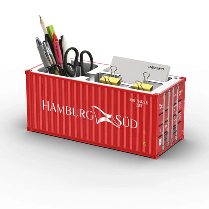 Shipping Container Desk Organizer – Cargo Box Pencil Holder
