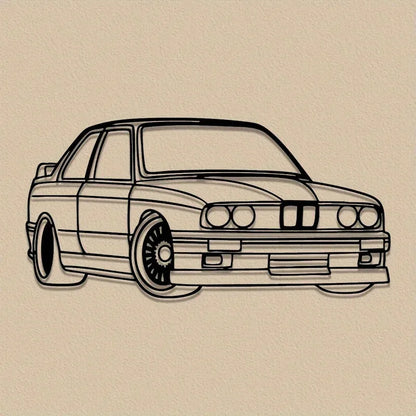 BMW M3 E30 Metal Wall Art