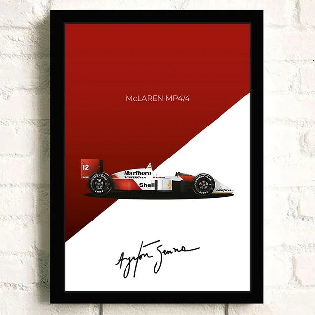 F1 Car Lotus 99T Formula 1 Cotton Canvas Poster