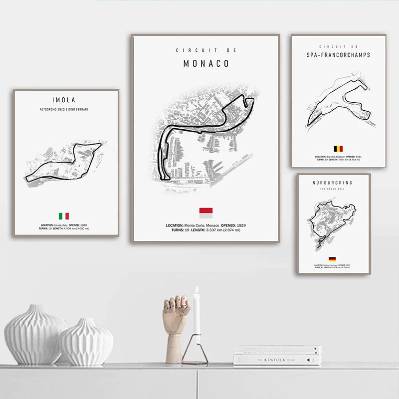 Daytona International Speedway - Iconic Racetrack Cotton Canvas Poster | Motorsport Wall Art