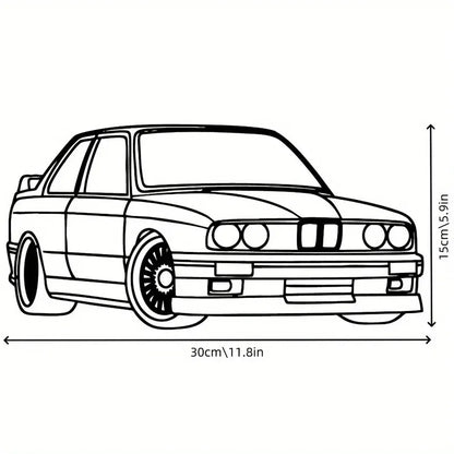 BMW M3 E30 Metal Wall Art
