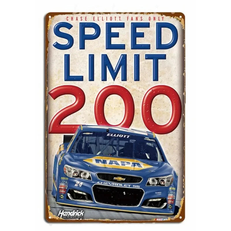 Vintage Speed Limit 200 Holden Racing | Metal Tin Plate