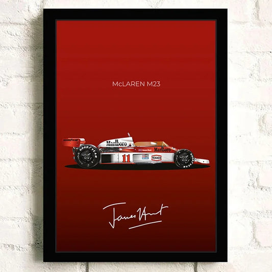 F1 Car McLaren M23 Formula 1 Cotton Canvas Poster