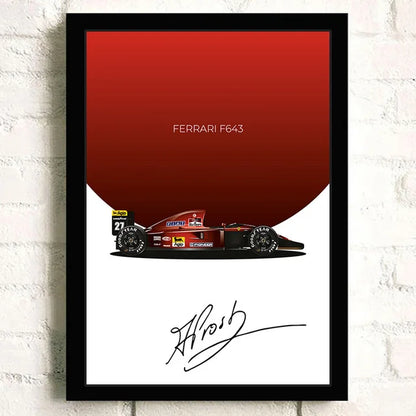F1 Car Schumacher Special Edition Formula 1 Cotton Canvas Poster