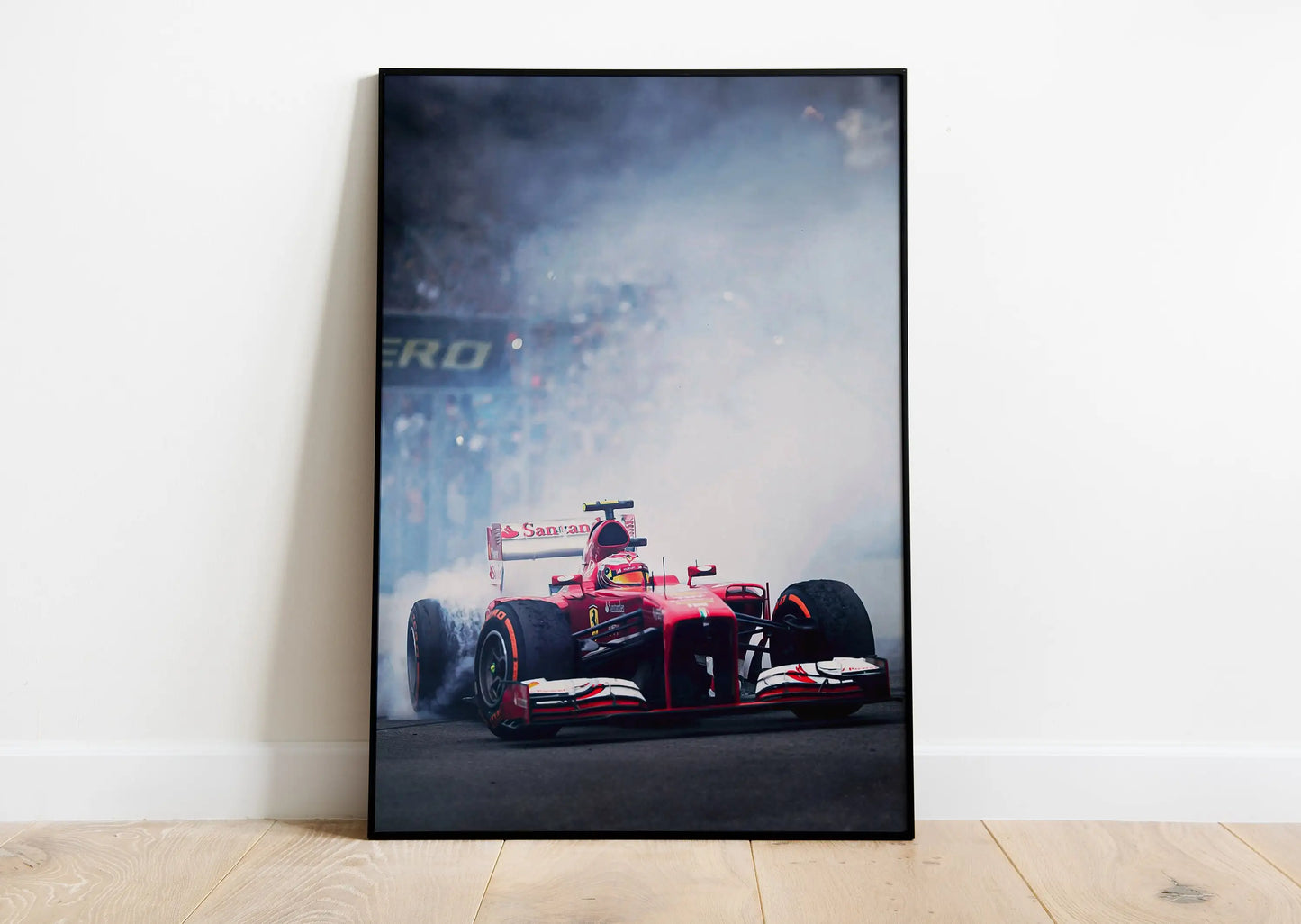 Sebastian Vettel Ferrari F1 Pit Stop - Scuderia Ferrari #5 Cotton Canvas Poster