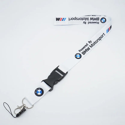 BMW Motorsport Lanyard "Powered by BMW Motorsport" Premium Lanyard with Detachable Buckle