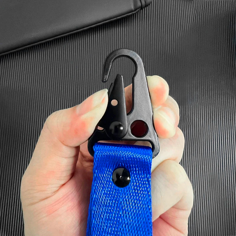 Audi Metal Keychain Set – Red & Blue Quattro Logo Premium Car Key Rings