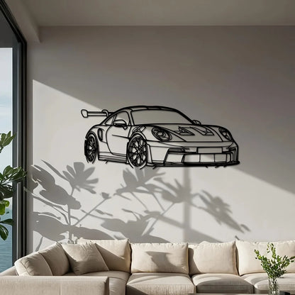 PORSCHE GT3 RS 992 Metal Wall Art