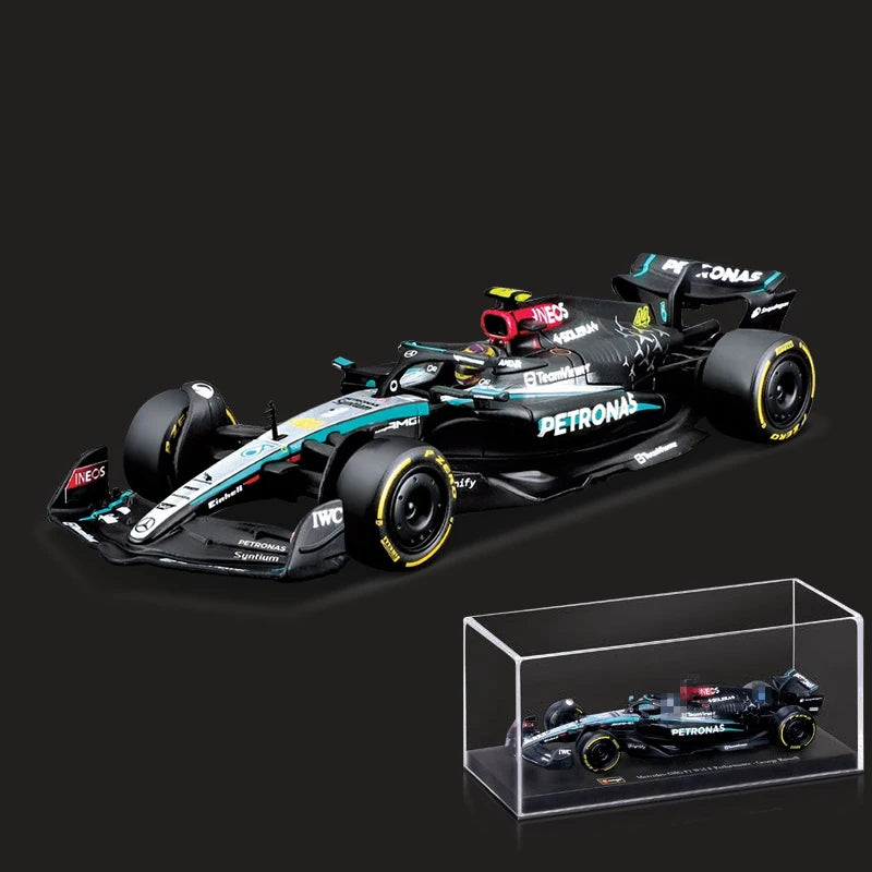 Premium 1:43 Scale Spark Mercedes-AMG Petronas F1 W14 E Performance – Lewis Hamilton #44 – With Acrylic Display Case