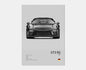 Porsche GT3 RS 991 Cotton Canvas Poster (white)
