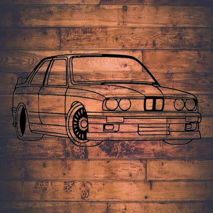 BMW M3 E30 Metal Wall Art