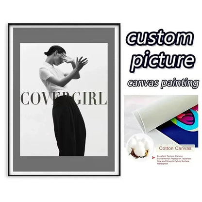 Porsche GT4 RS Cotton Canvas Poster (white)