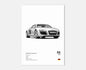 Audi R8 V8 First Generation Supercar Wall Art Cotton Canvas Poster (White)