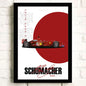 F1 Car Schumacher Special Edition Formula 1 Cotton Canvas Poster