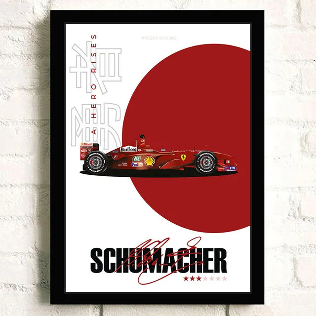 F1 Car Lotus 99T Formula 1 Cotton Canvas Poster