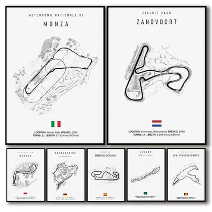 Daytona International Speedway - Iconic Racetrack Cotton Canvas Poster | Motorsport Wall Art