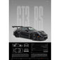 Porsche 911 GT3 RS Front Quarter View Print – Wall Art with Specs & Blueprints