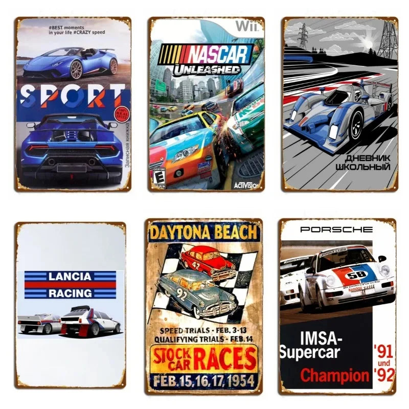 Vintage Seehorn Subaru WRX STI | Metal Tin Plate