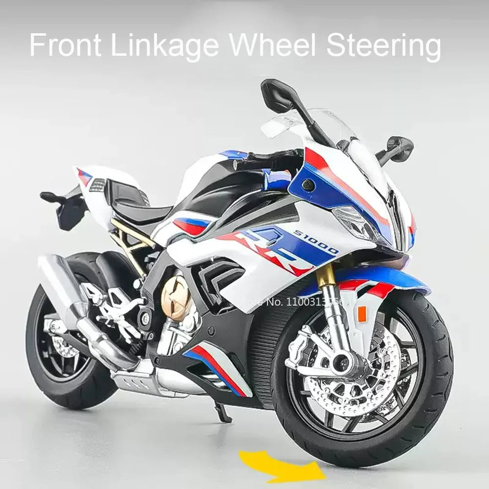 Premium 1:12 BMW S1000RR Motorcycle Diecast Model | Motorsport Decor