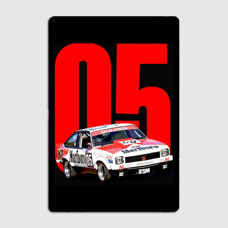 Limited Edition: 1979 Bathurst King Peter Brock Marlboro Holden Torana A9X #05 | Metal Plate