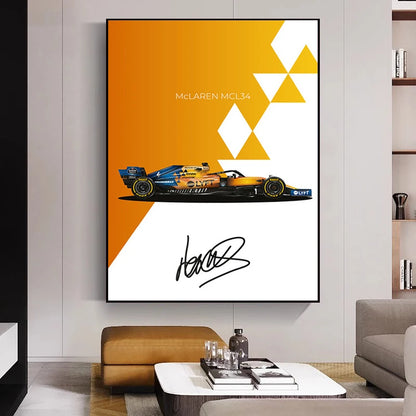 F1 Car McLaren M23 Formula 1 Cotton Canvas Poster