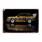 Vintage 1980s Lancia Delta Rally Car Racing | Metal Tin Plate