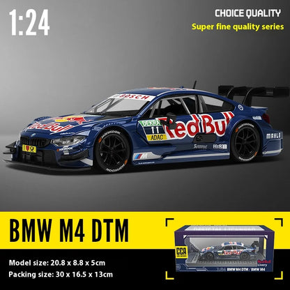 BMW M4 DTM Red Bull Racing 1:24 Die-Cast Model Car | DEKRA ADAC Livery Super Fine Quality Series Collectible