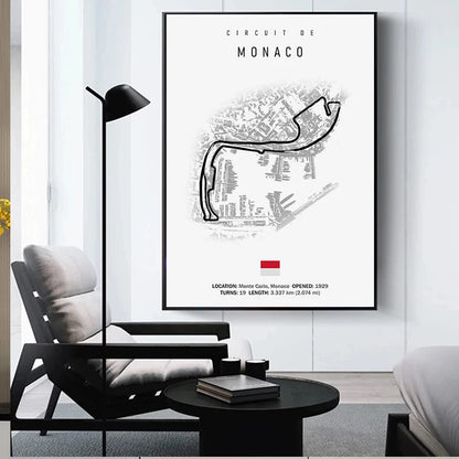 Daytona International Speedway - Iconic Racetrack Cotton Canvas Poster | Motorsport Wall Art