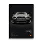 BMW E92 M3 V8 Coupe Naturally Aspirated Icon Wall Art Cotton Canvas Poster