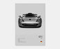Porsche GT1 Cotton Canvas Poster (white)