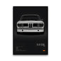 BMW 3.0 CSL 1973 Batmobile Racing Legend Wall Art Cotton Canvas Poster