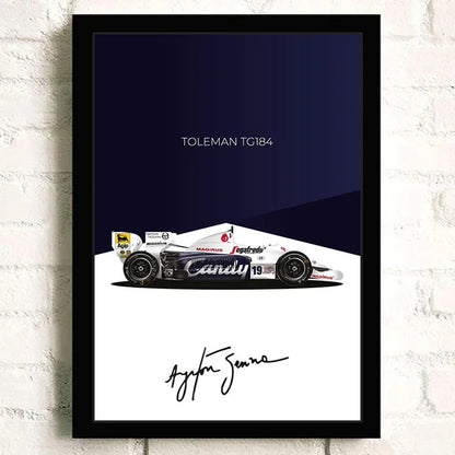 F1 Car Lotus 99T Formula 1 Cotton Canvas Poster