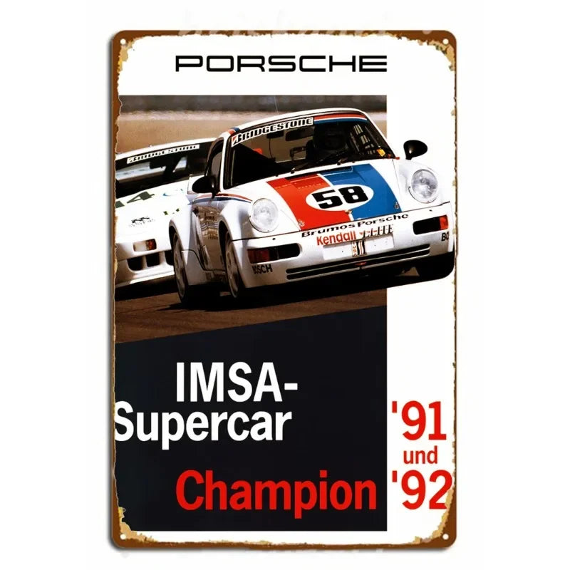 Vintage Lamborghini Huracán Spyder | Metal Tin Plate