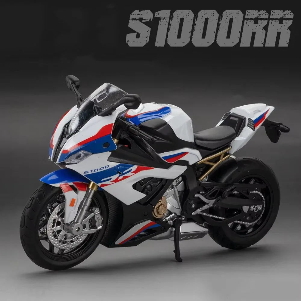 Premium 1:12 BMW S1000RR Motorcycle Diecast Model | Motorsport Decor