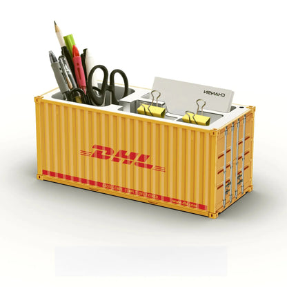 Shipping Container Desk Organizer – Cargo Box Pencil Holder