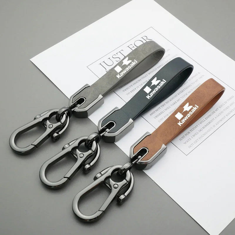 Minimalist Kawasaki Green Motorcycle Keychain with Carabiner – Heavy Duty Key Ring for Bikers & Riders