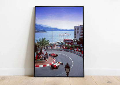 Charles Leclerc Ferrari F1 Scuderia Ferrari #16 Car Aerial Cotton Canvas Poster