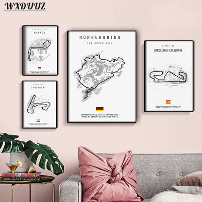 Daytona International Speedway - Iconic Racetrack Cotton Canvas Poster | Motorsport Wall Art