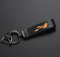 Carbon Fiber Racing Keychain Set – F1 Style Leather & Carbon Fiber Key Rings