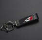 Carbon Fiber Racing Keychain Set – F1 Style Leather & Carbon Fiber Key Rings