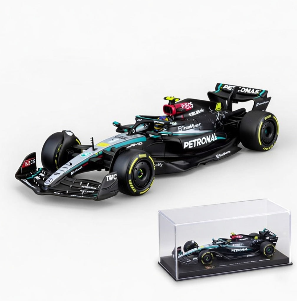 Premium 1:43 Scale Spark Mercedes-AMG Petronas F1 W14 E Performance – Lewis Hamilton #44 – With Acrylic Display Case