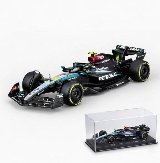 Premium 1:43 Scale Spark Mercedes-AMG Petronas F1 W14 E Performance – Lewis Hamilton #44 – With Acrylic Display Case
