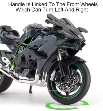 Premium 1:12 Kawasaki Ninja H2R Motorcycle Diecast Model | Motorsport Decor