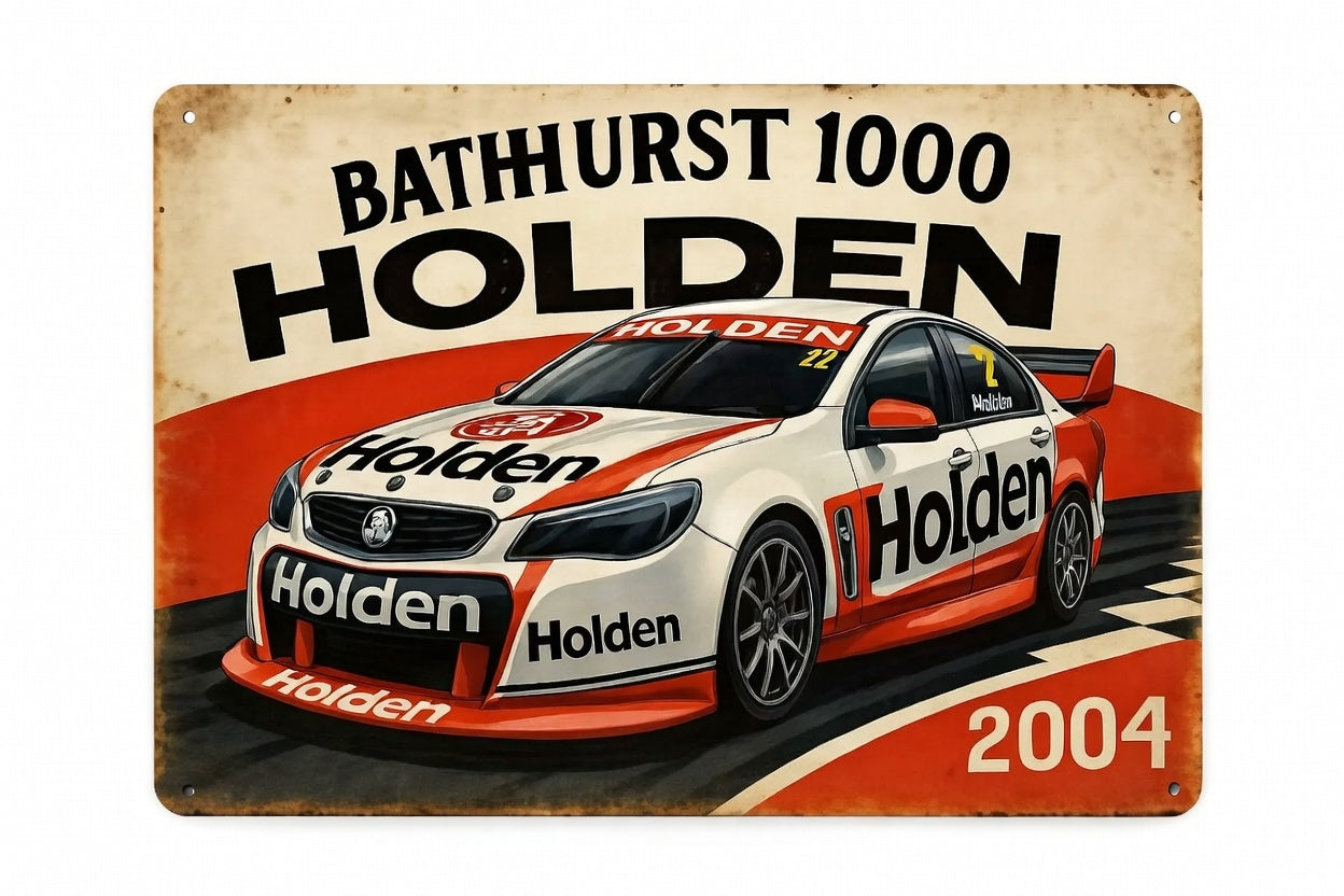 Limited Edition: 2004 Bathurst 1000 Holden V8 Supercar Dominance | Metal Plate