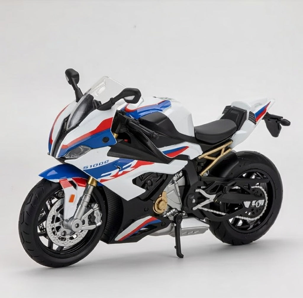 Premium 1:12 BMW S1000RR Motorcycle Diecast Model | Motorsport Decor